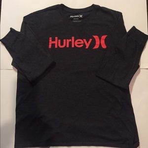 Hurley Mens Long Sleeve Logo Tee Size M